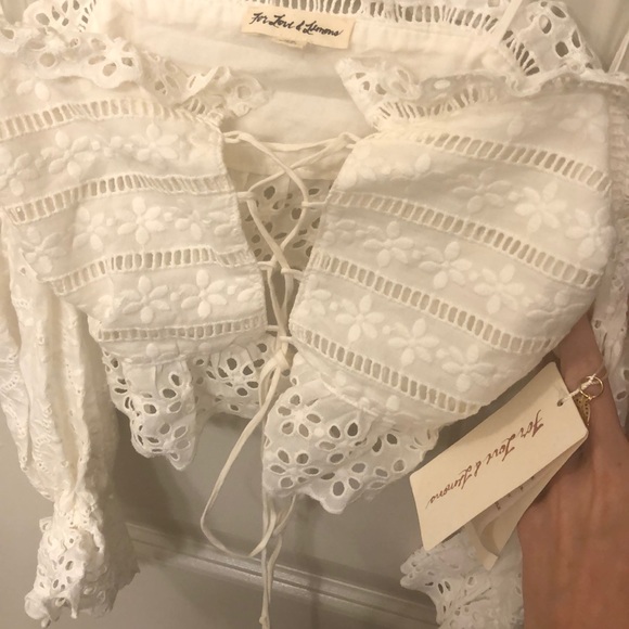 For love and lemons anabelle lace top in xs - Picture 8 of 10